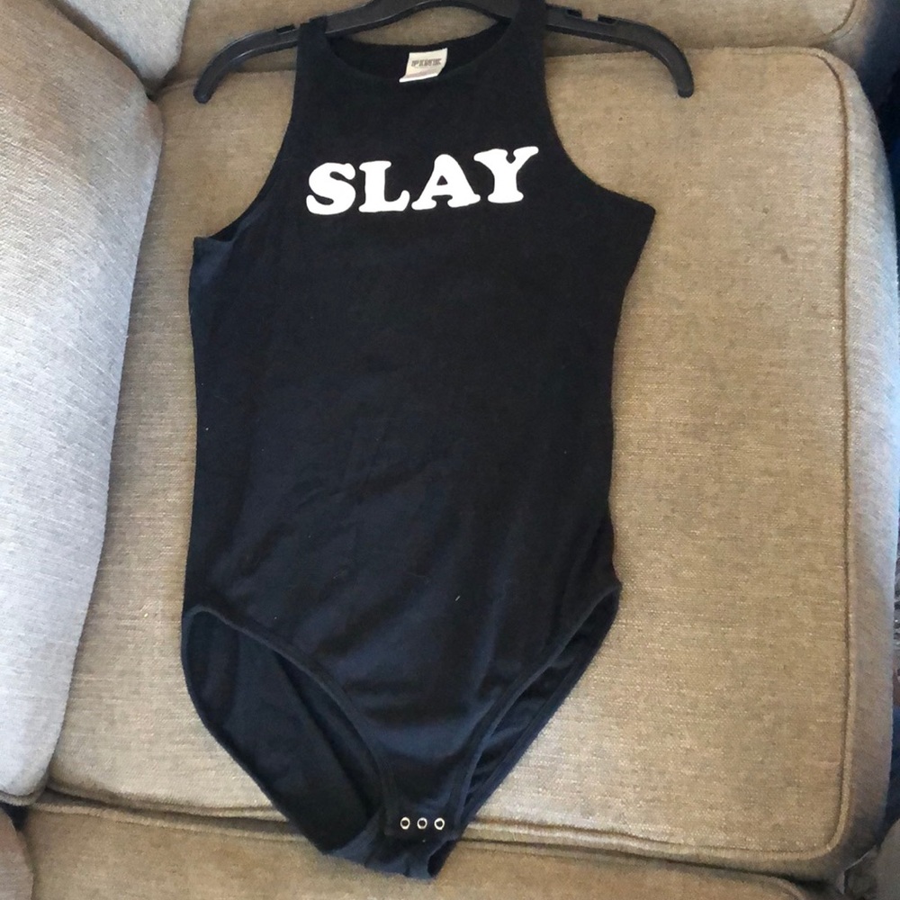 PINK slay leotard